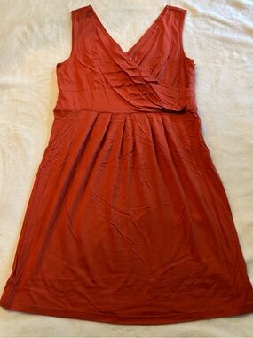 Sundance Sleeveless V-Neck Dress in Burnt Orange Size 12
